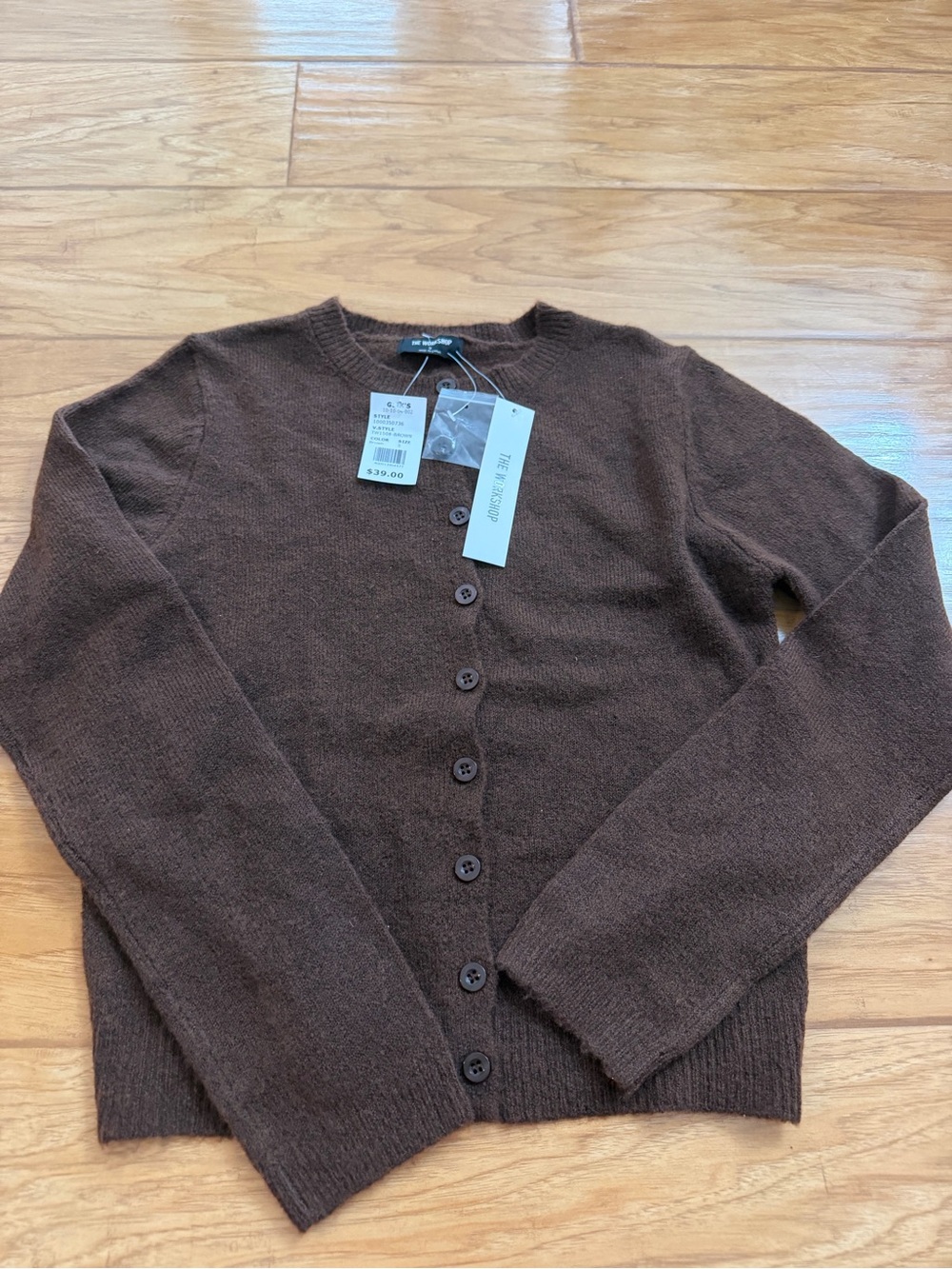 NWT brown cardigan